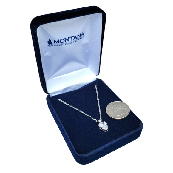 Montana Silversmiths Poised Perfection Cubic Zirconia Necklace New! - Picture 5 of 7